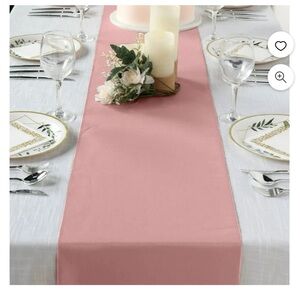 5 Dusty Rose 12" x 108" Polyester Table Top Runners Wedding Party Linens 
New